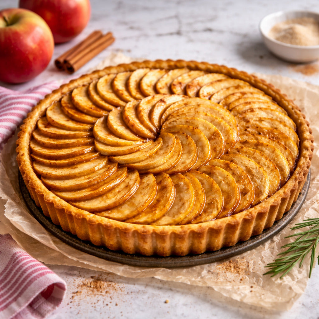 Apfeltarte – saftig & schnell im Thermomix®* gemacht, ohne Weizen