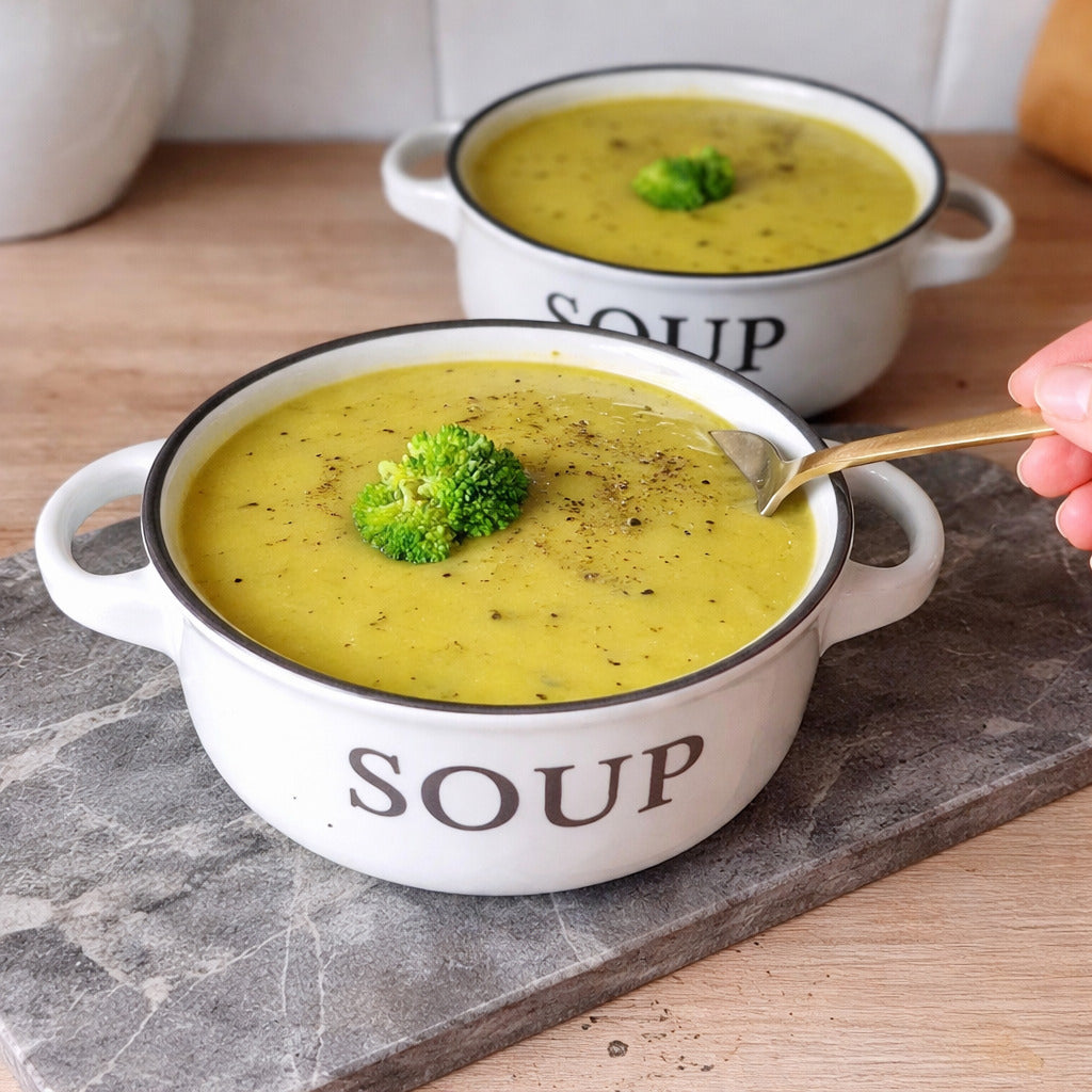 Brokkolisuppe im Thermomix®* – kalorienarm, glutenfrei & cremig