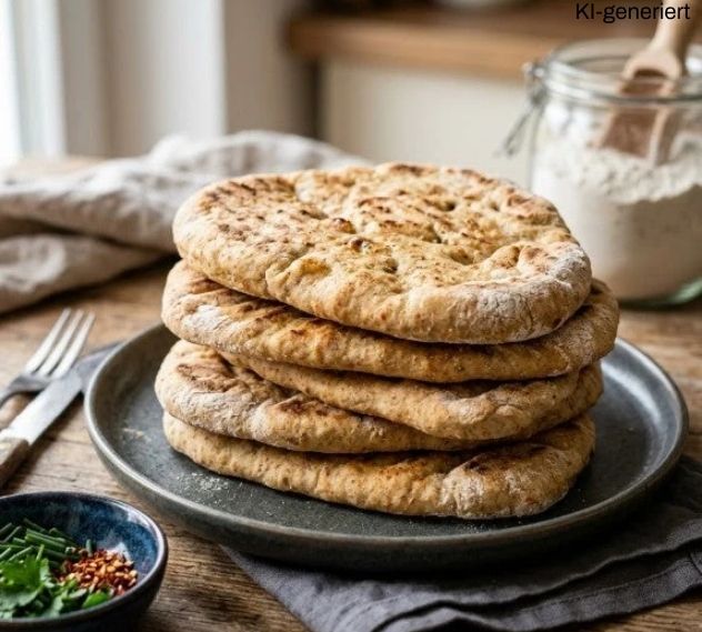 Teig für Fladenbrot im Thermomix®* in High Protein & ohne Hefe