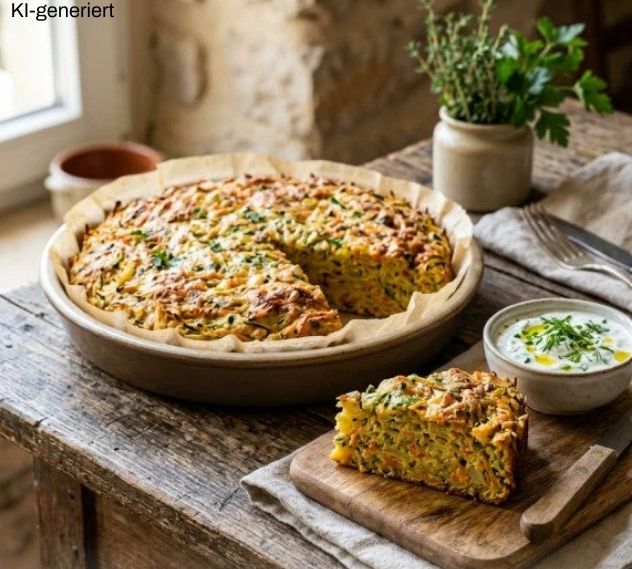 Low Carb Gemüsekuchen im Thermomix®* vorbereiten