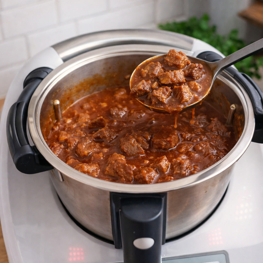 Gulasch mit dem Thermomix®* garen - zart geschmort & vollmundig