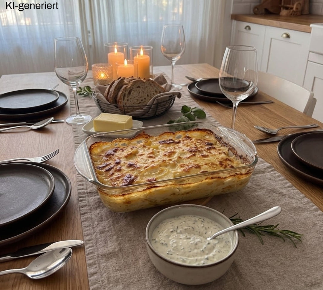 Kartoffelgratin im Thermomix®* vorbereitet & in 10 Min. im Ofen