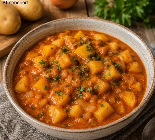 Kartoffelgulasch im Thermomix®* – cremig & vegetarisch