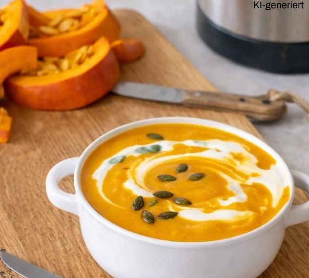 Leichte Kürbiscremesuppe Thermomix®*-optimiert – cremig & nur 68 kcal