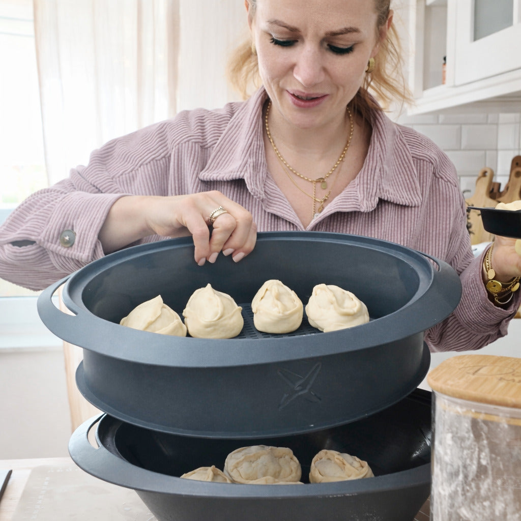 Manty mit dem Thermomix®* – saftig, russische Teigtaschen