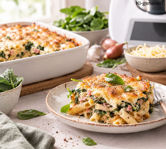 Köstlichen Nudelauflauf Thermomix®* - einfach auf den Tisch
