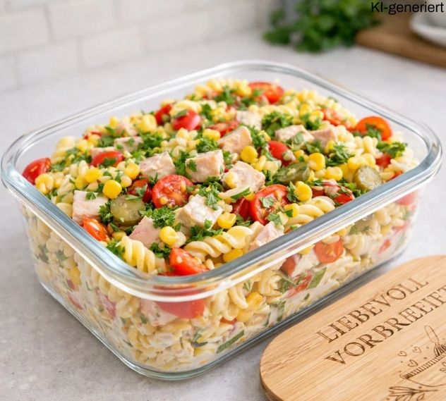 Nudelsalat im Thermomix®* vorbereiten – kalorienarm ohne Mayo