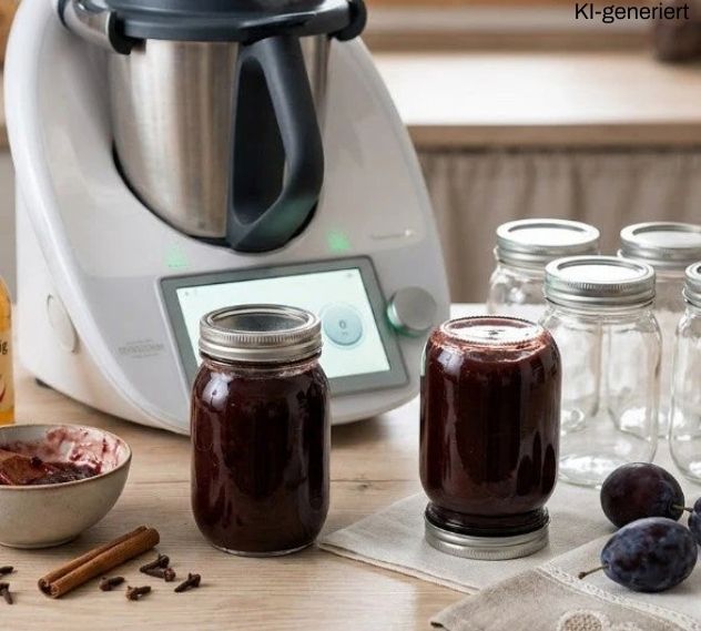 Pflaumenmus im Thermomix®* ohne Zucker & auf Vorrat machen