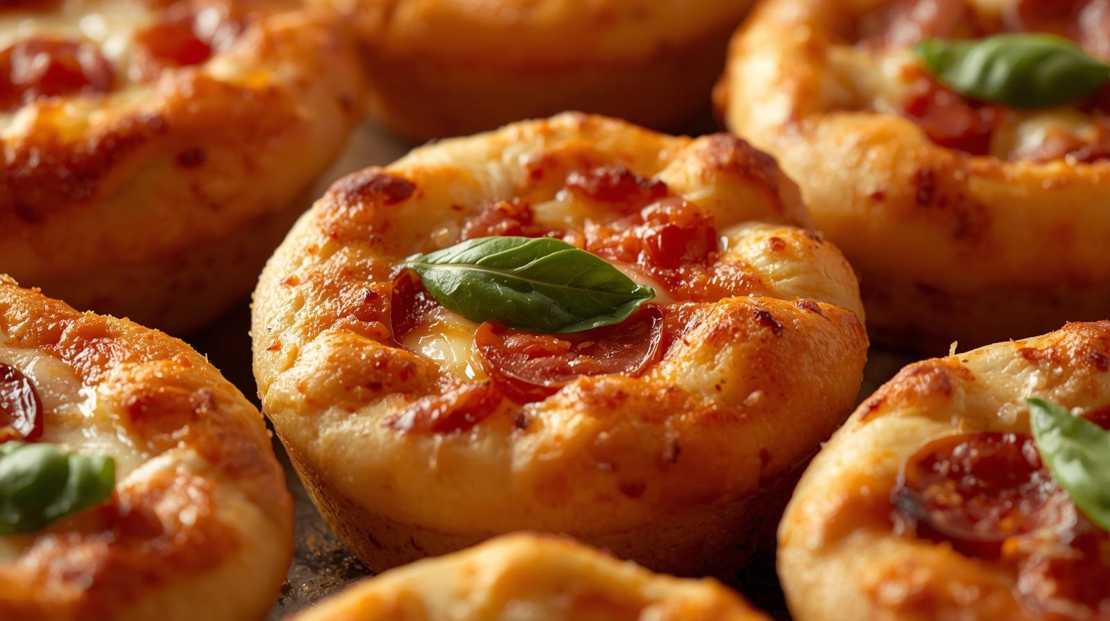 Pizza-Muffins Thermomix®* zubereitet mit Salami, Paprika und Cherrytomaten als Low Carb Snack by fitgemixt