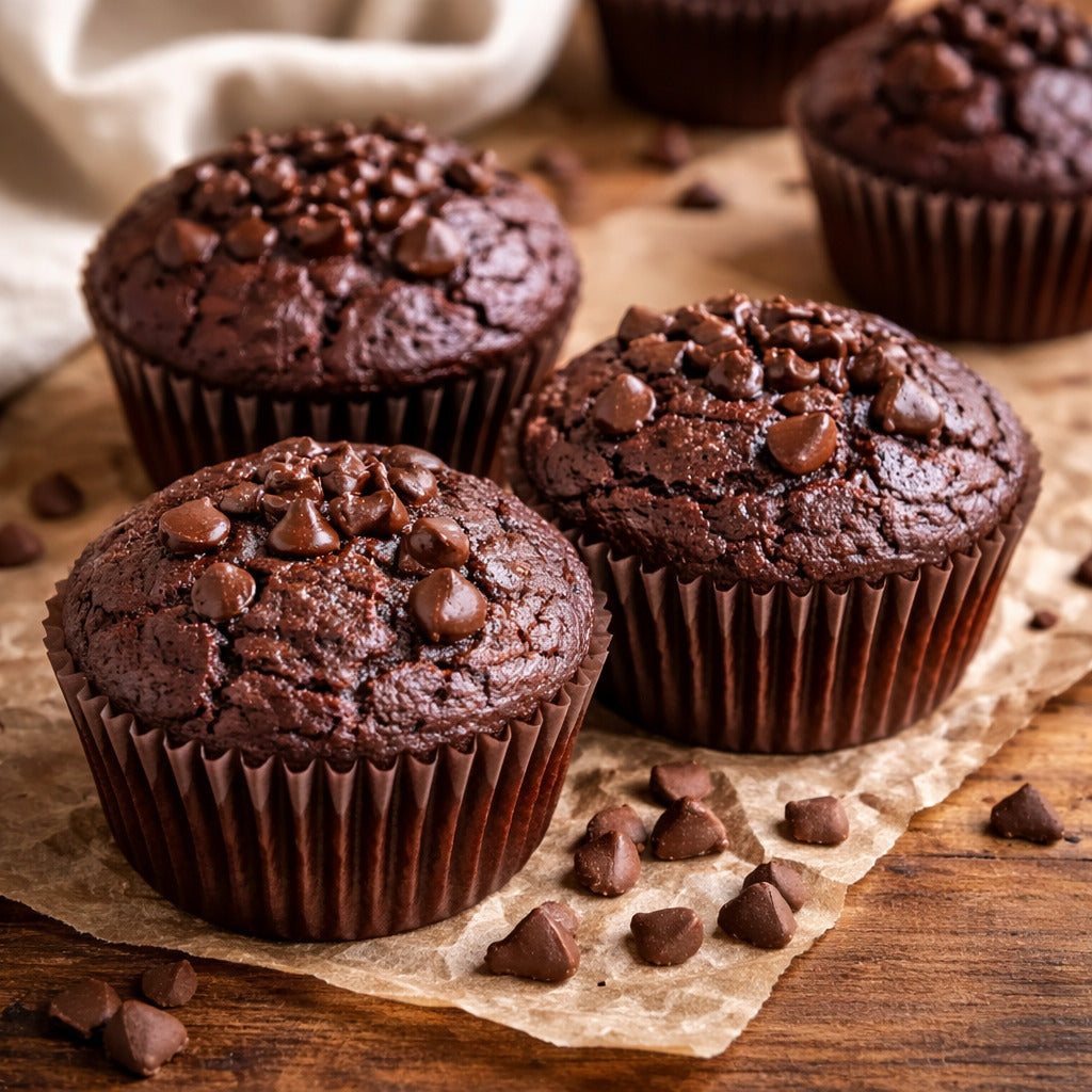 Schoko-Muffins mit dem Thermomix®* – saftig & ohne Zucker