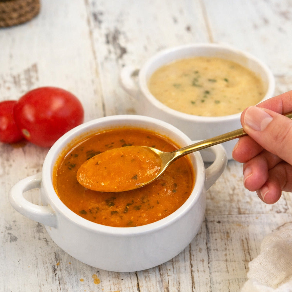 Leichte Tomatencremesuppe Thermomix®*-optimiert in unter 25 Min.