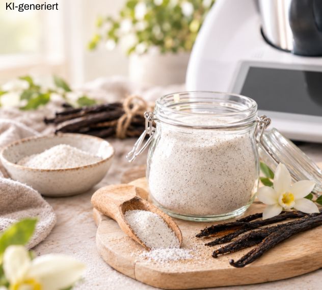Vanillezucker Thermomix®* sei Dank mit Erythrit selbstgemacht