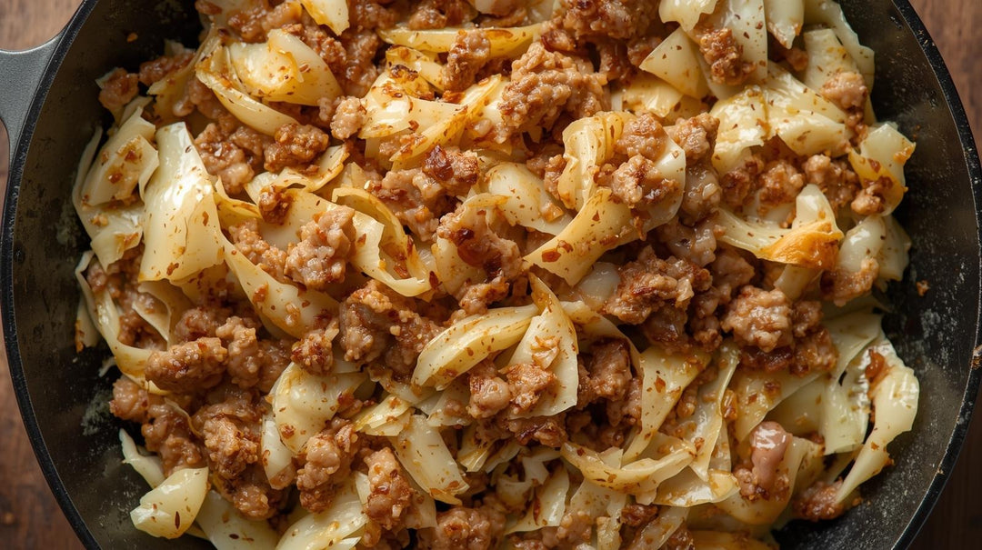 Hackfleisch-Weißkohl-Pfanne aus dem Thermomix®* zubereitet als Low Carb Hauptgericht by fitgemixt