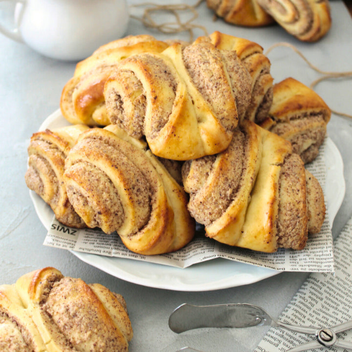 Franzbrötchen-Rezept im Thermomix®* Backbuch "Süß bin ich" – gleich im Fitgemixt-Shop bestellen