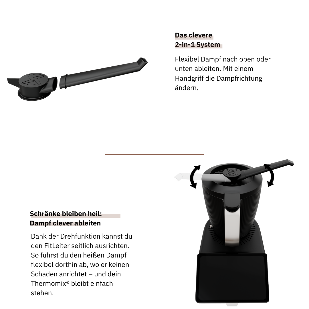 FitLeiter | Dampfumleiter für Thermomix®* TM7