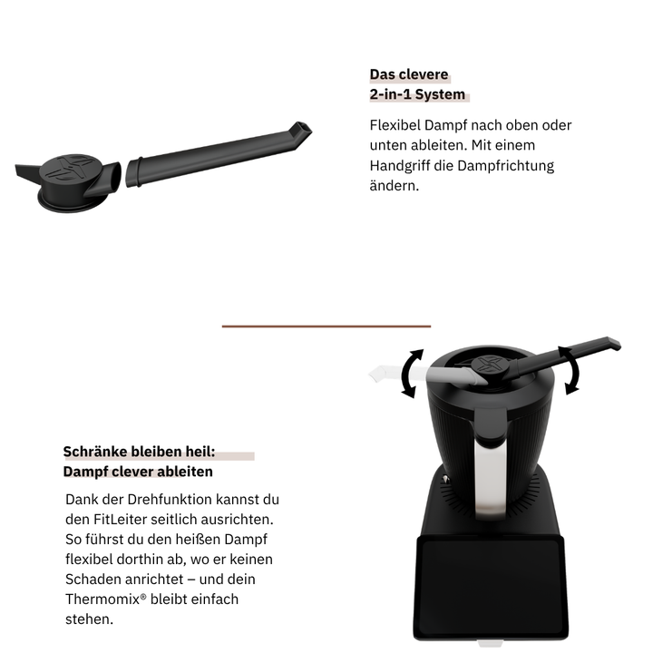 FitLeiter | Dampfumleiter für Thermomix®* TM7