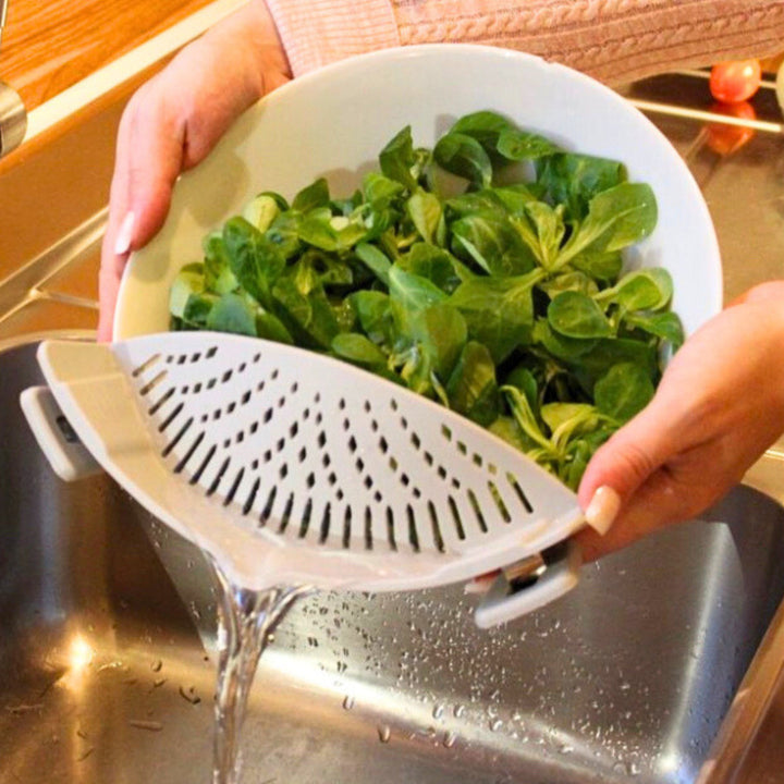 Perfekte Abgießhilfe für Brokkoli aus dem Thermomix®, runden Töpfen, Schüsseln, Pfannen oder auch dem Monsieur Cuisine. Produkt by fitgemixt