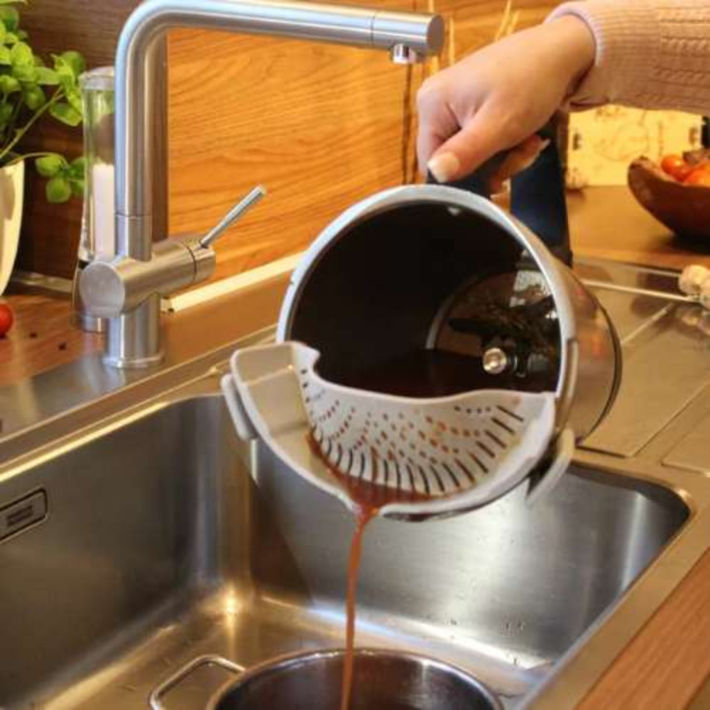 Abgießhilfe als Sieb für den Thermomix®. Produkt by fitgemixt