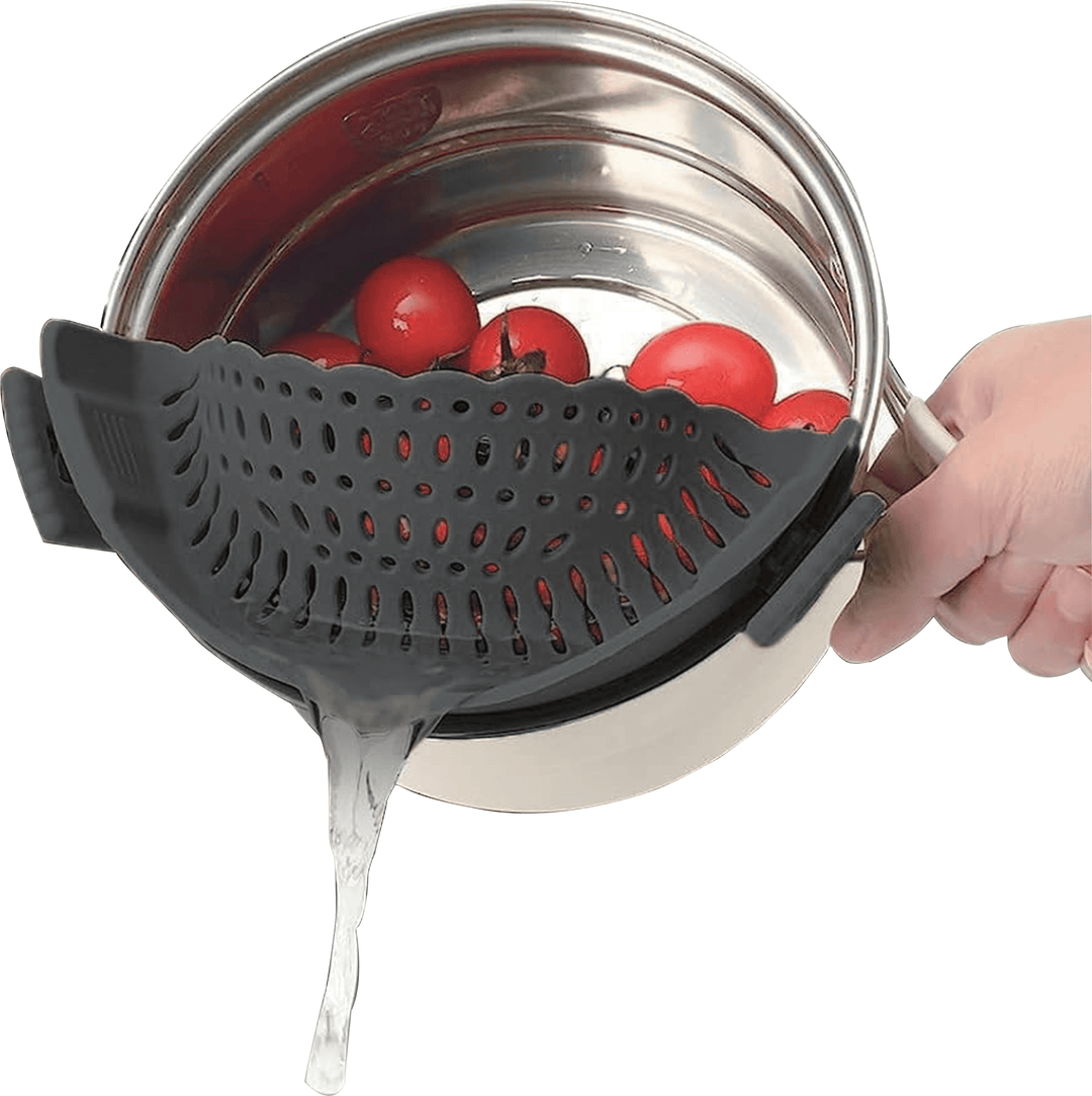 Abgießhilfe FitGießer: Praktisches Zubehör passend für Thermomix®*, runde Töpfe, Pfannen, Schüsseln ✚ Co.