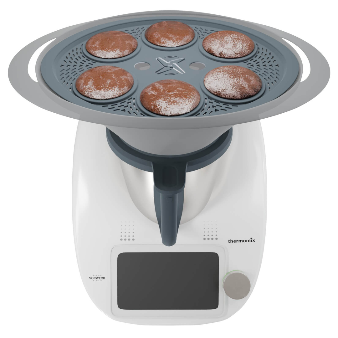 Alternative zu Vorwerk Zubehör für den Thermomix®* – FitEgg Silikonformen im 6er-Set für perfekte Eiergerichte im Varoma®*. Jetzt im fitgemixt Shop bestellen