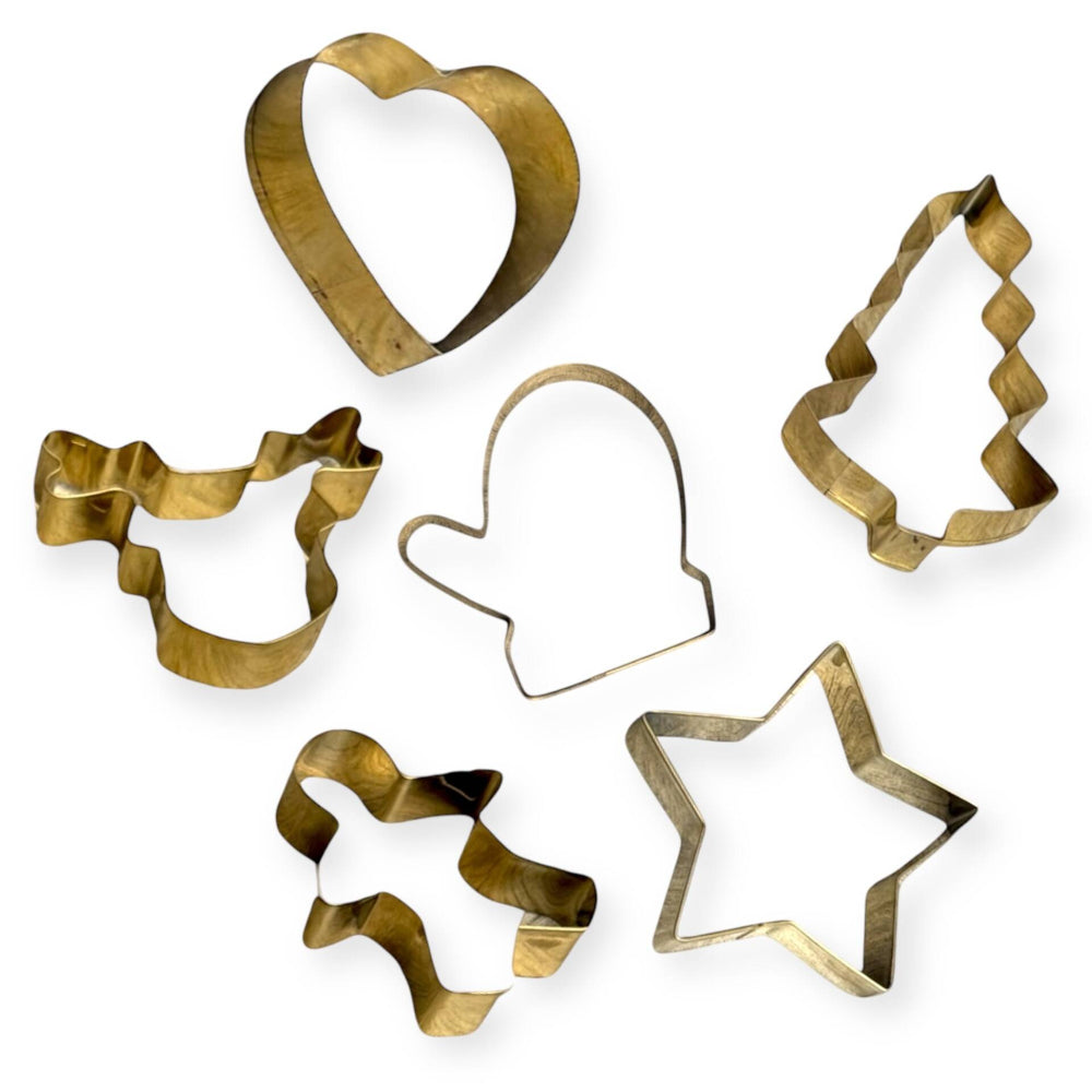 Ausstechformen Weihnachten ⭐ zauberschönes 6er Set in Gold – Fitgemixt