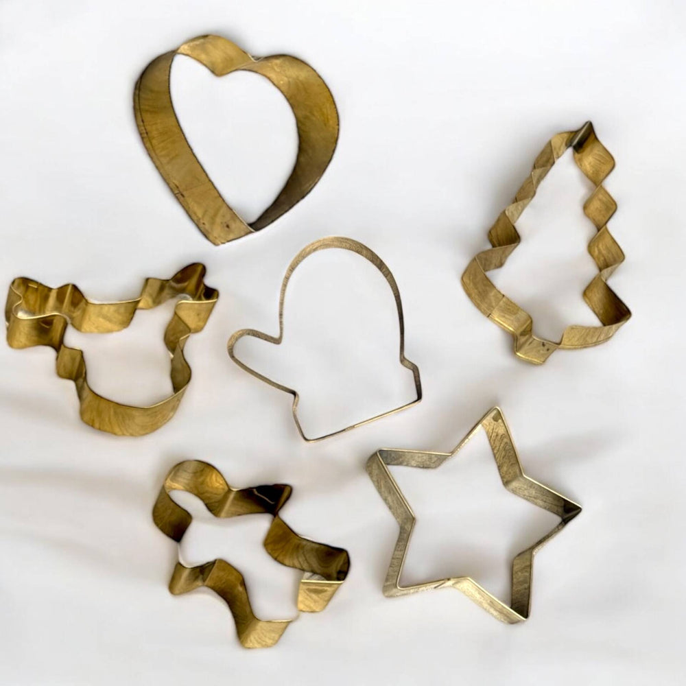 Ausstechformen Weihnachten ⭐ zauberschönes 6er Set in Gold – Fitgemixt