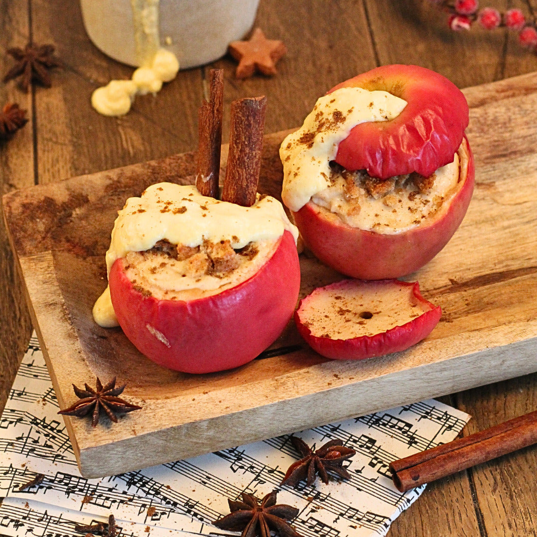 Köstliches Bratapfel Thermomix - Rezeot aus dem Buch 'Winterlieblinge', erhältlich im fitgemixt Onlineshop