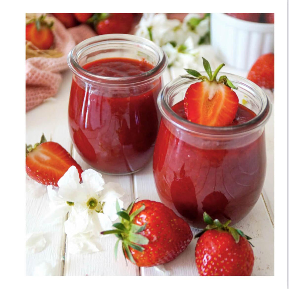 Erdbeermarmelade aus dem Backbuch für den Thermomix® "Meine süßen Seiten" von fitgemixt