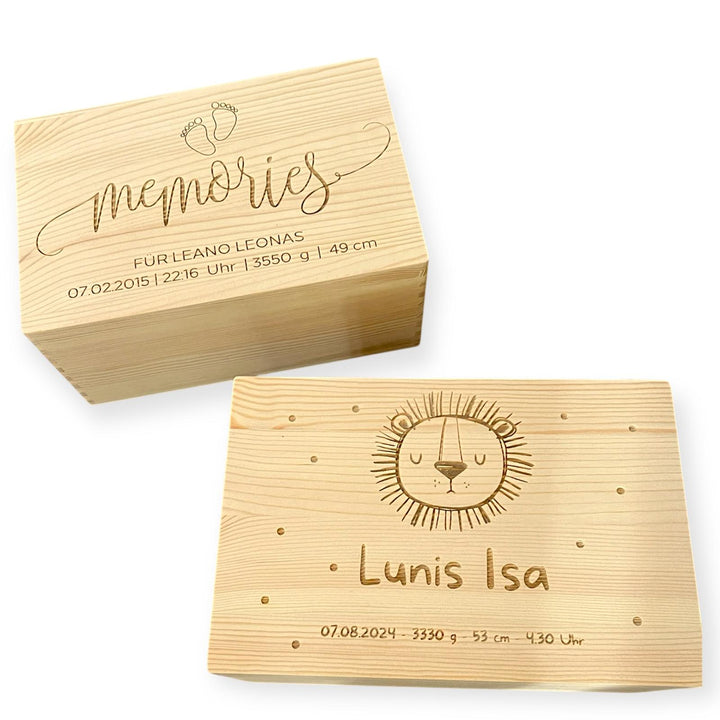 Erinnerungskiste Holz - Süßes Zuhause für Erinnerungen