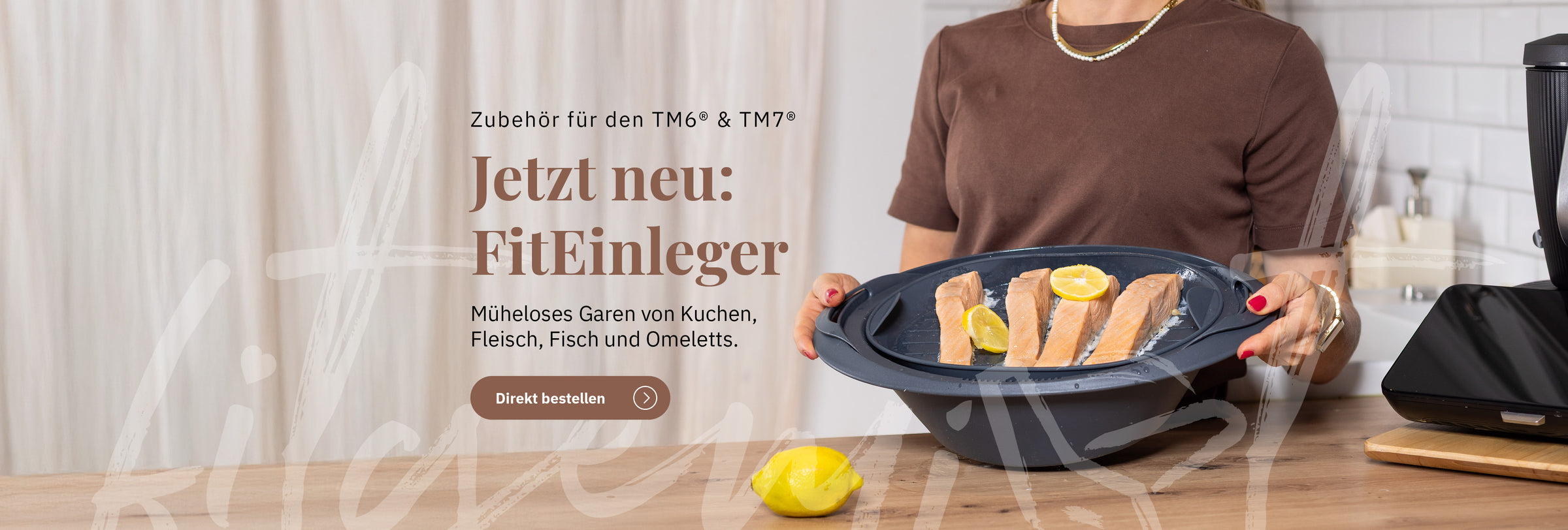 FitEinleger Header – Thermomix® Zubehör für sauberes und effizientes Dampfgaren im Varoma®. Jetzt im fitgemixt Shop entdecken.