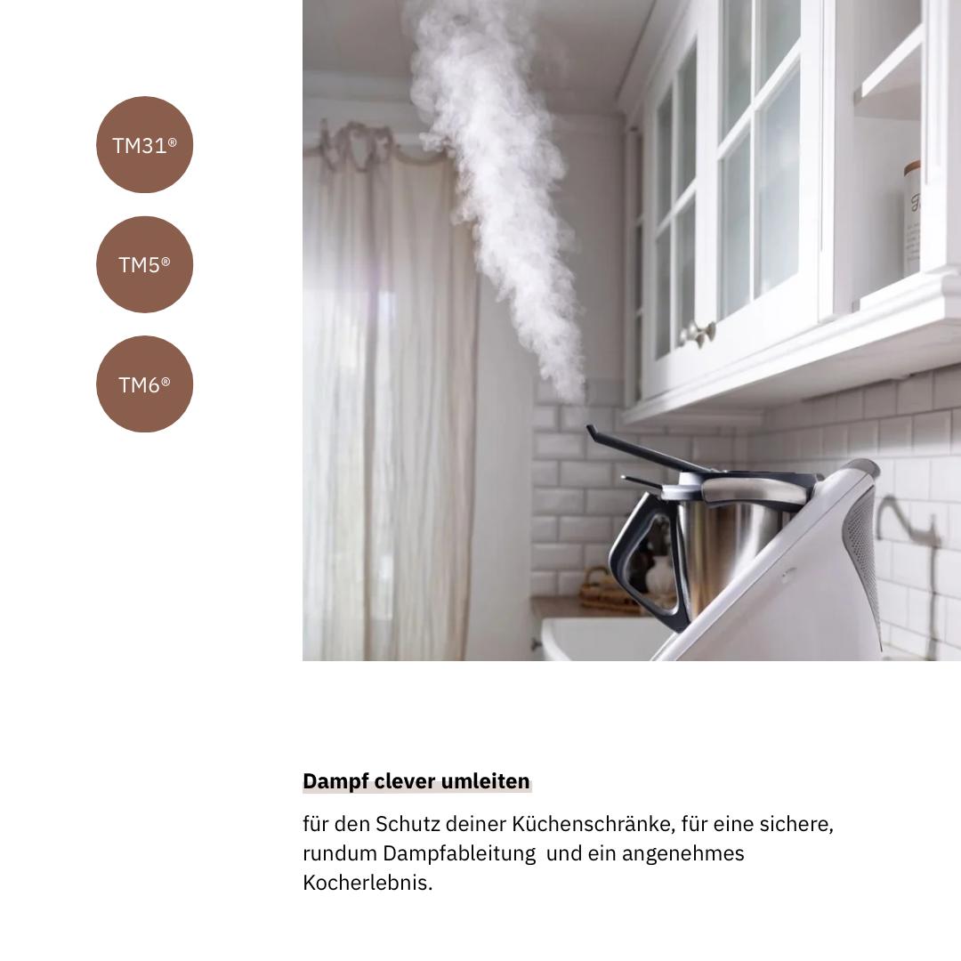 FitLeiter Dampfumleiter passend für Thermomix®* TM5®*, TM6®* und TM31®* – Zubehör jetzt im fitgemixt Shop bestellen