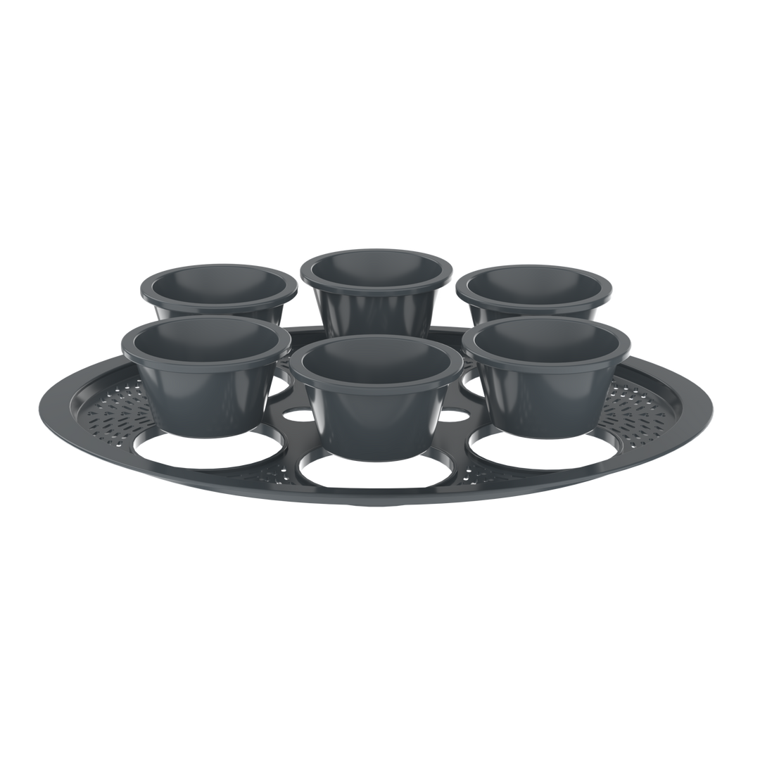 FitSteamForm TM6® Einsatz mit Förmchen für Dampfgaren kleiner Portionen im Thermomix®. Jetzt bestellen bei fitgemixt.