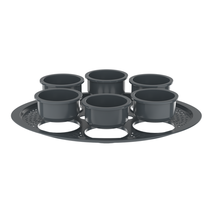 FitSteamForm Mehrfach-Kocheinsatz für Thermomix® – ideal für Miniportionen im Varoma®. Jetzt im fitgemixt Shop kaufen.