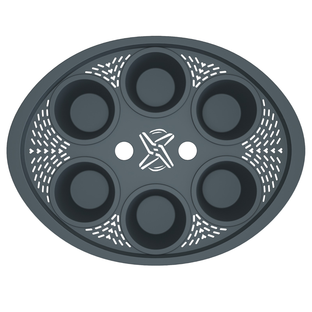 FitSteamForm TM6® Kocheinsatz mit 6 Förmchen für Dampfgaren im Thermomix®. Jetzt im fitgemixt Shop kaufen.