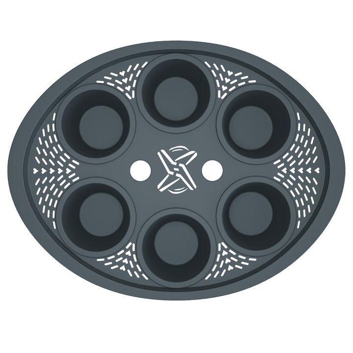 FitSteamForm TM6® Kocheinsatz mit 6 Förmchen für Dampfgaren im Thermomix®. Jetzt im fitgemixt Shop kaufen.