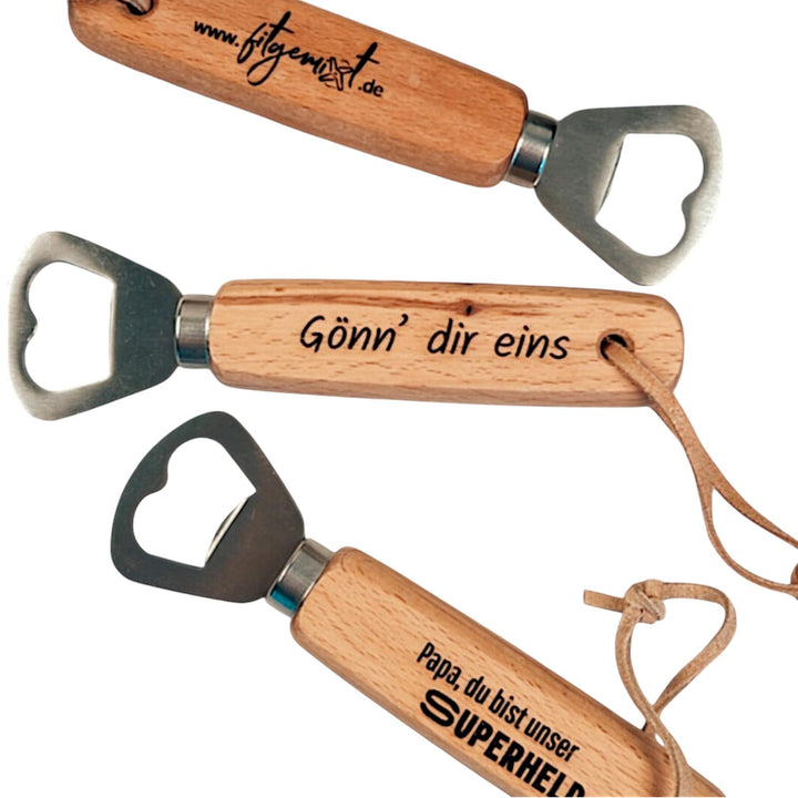 Personalisierter Flaschenöffner mit Gravur