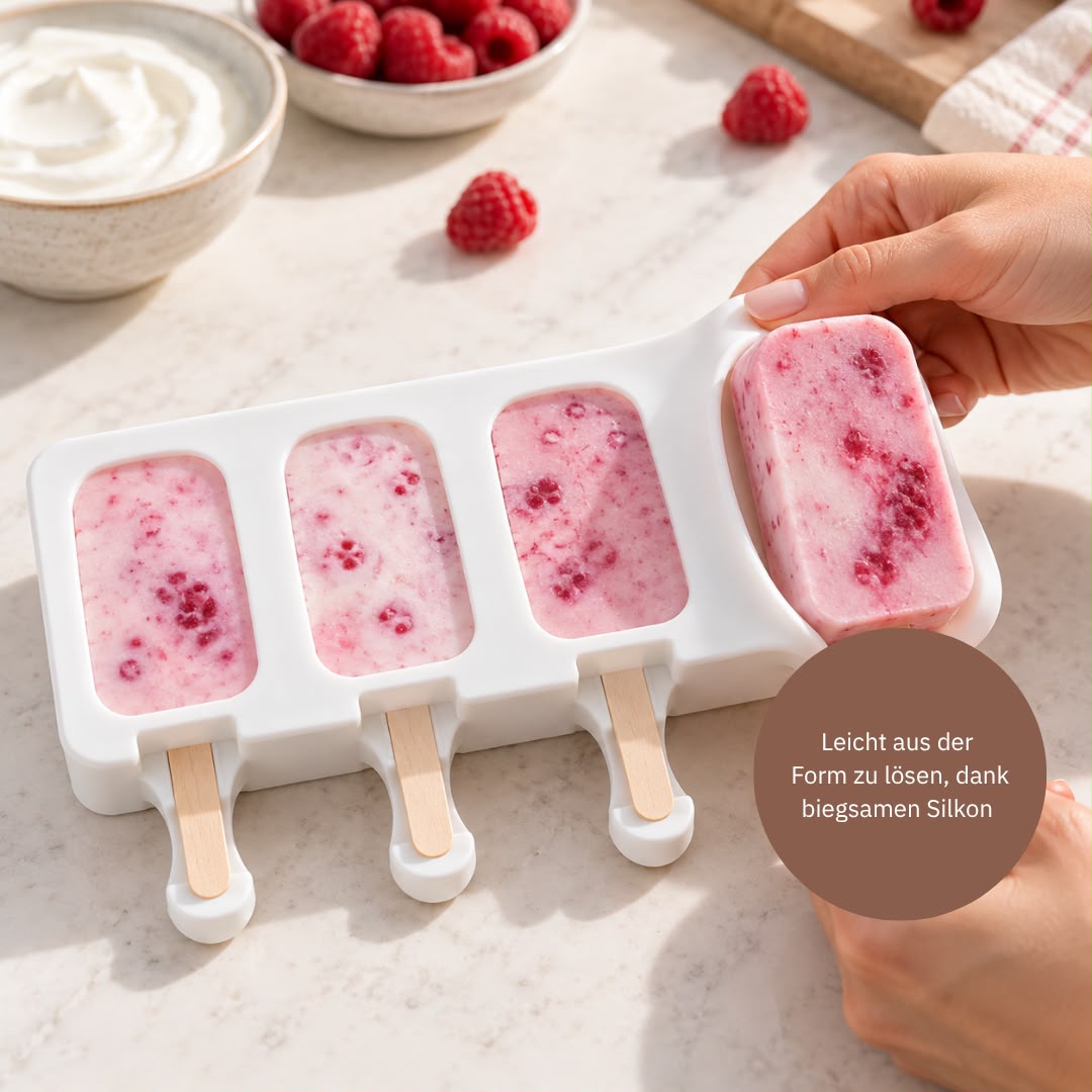Formen für Eis am Stiel ♥ köstliches Eis easy selbstgemacht – Fitgemixt