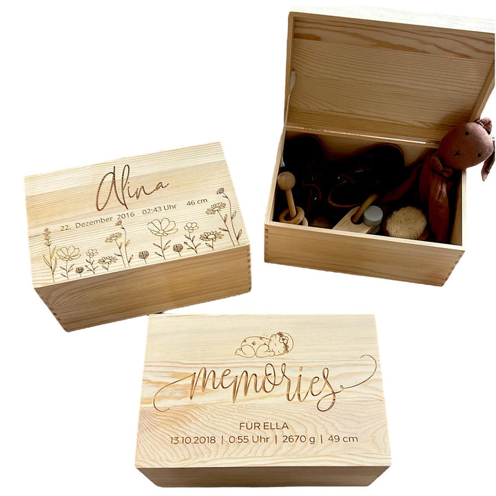 Erinnerungskiste Holz - Süßes Zuhause für Erinnerungen