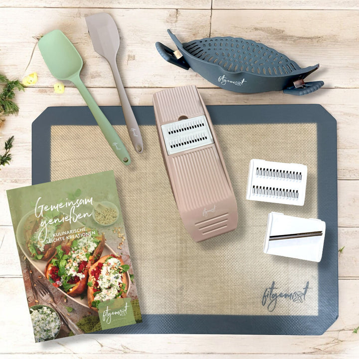 Genussmomente Premium Set Band 2 jetzt bestellen – hochwertiges Küchen-Set im fitgemixt Onlineshop