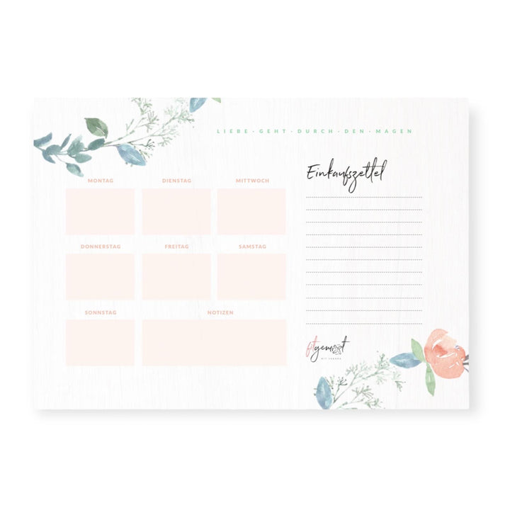 Geteilte Einkaufsliste und Essensplaner für den übersichtlichen Wocheneinkauf