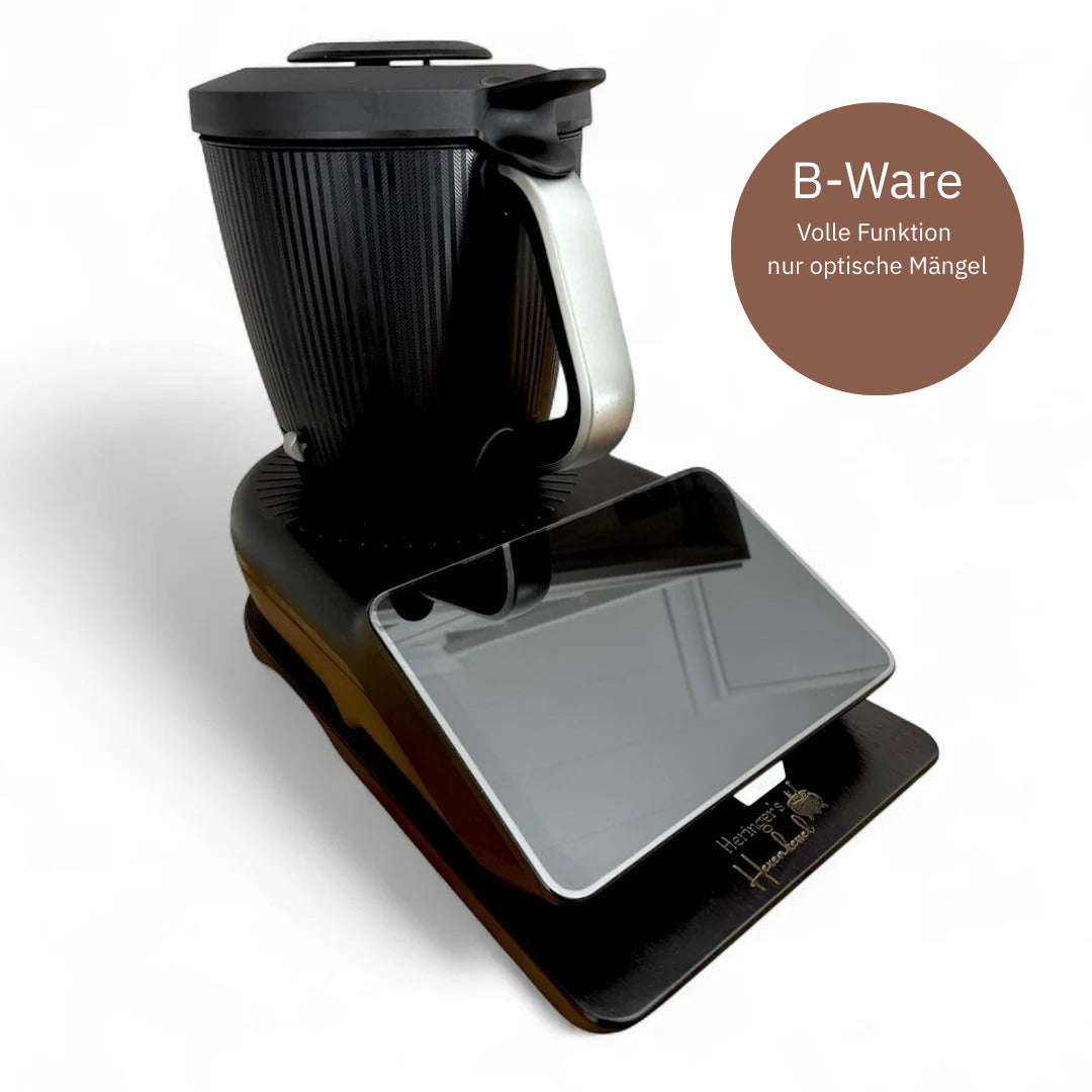 B-Ware Gleitbrett für Thermomix®* TM7®* in Schwarz von fitgemixt, volle Funktion zum reduzierten Preis