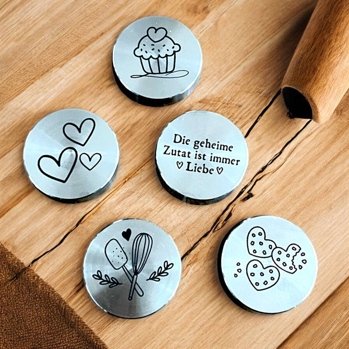 Personalisierte Drehknopfabdeckung FitTopper mit süßen Gravuren, ideal für Thermomix®-Fans – erhältlich im fitgemixt Onlineshop.