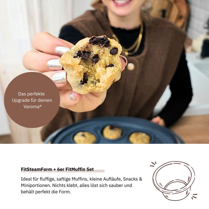 Thermomix® Kocheinsatz FitSteamForm für Portionengerichte und Dampfbacken. Jetzt im fitgemixt Shop bestellen.