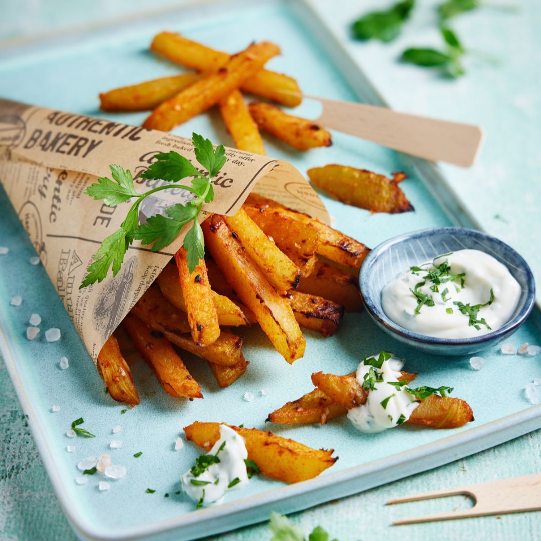 Knusprige Kohlrabi-Pommes Low Carb aus dem Thermomix® – gesunder Snack für jede Gelegenheit