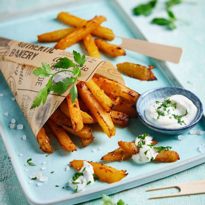 Knusprige Kohlrabi-Pommes Low Carb aus dem Thermomix® – gesunder Snack für jede Gelegenheit