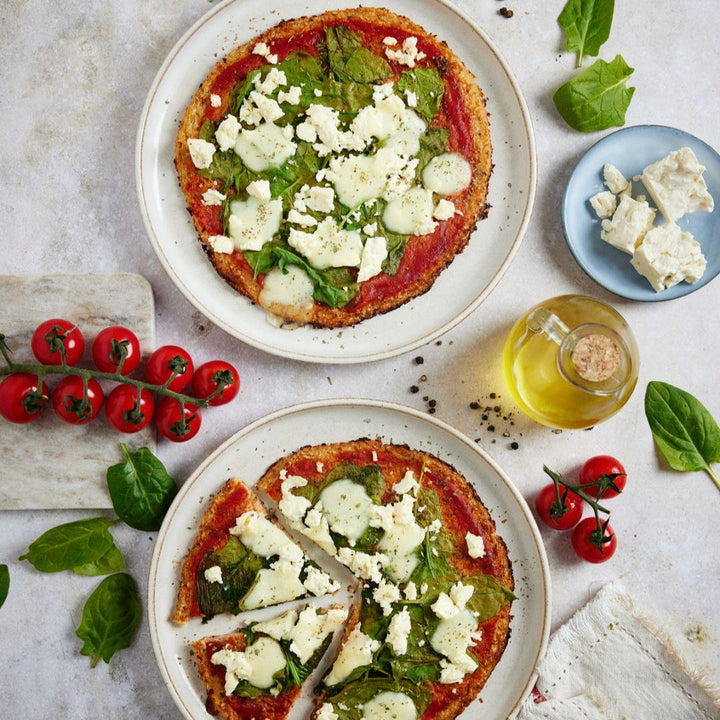 Blumenkohl Low Carb Pizza Thermomix® – knusprig, würzig & ohne Weizenmehl