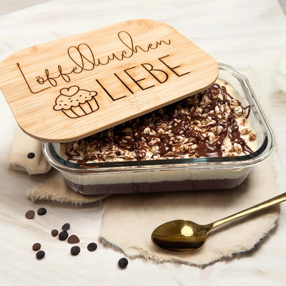 Hochwertige Meal-Prep-Boxen aus Glas mit verschiedenen Sprüchen für eine gesunde Wochenplanung jetzt hier im Onlineshop von Fitgemixt bestellen