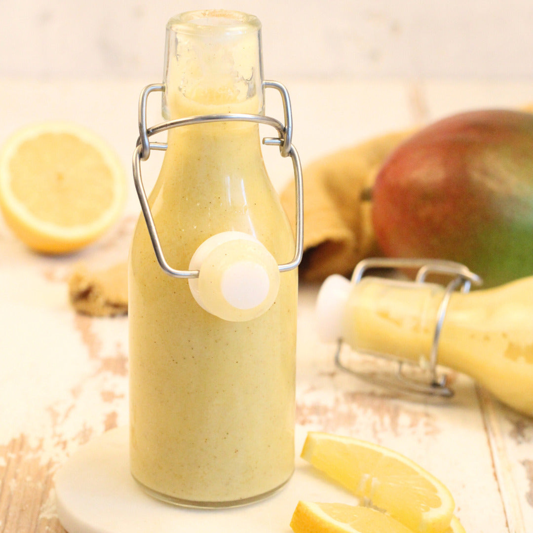 Mangodressing für den Thermomix®* aus ‚Gemeinsam genießen Band 2‘ – exotische Rezepte jetzt im fitgemixt Shop kaufen.