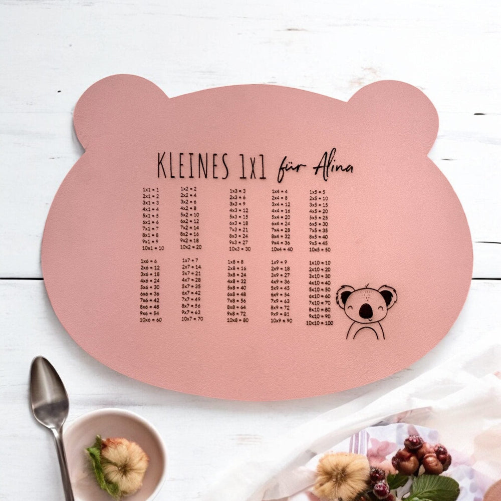 Platzset personalisiert mit Namen oder Motiv – exklusiv erhältlich bei fitgemixt