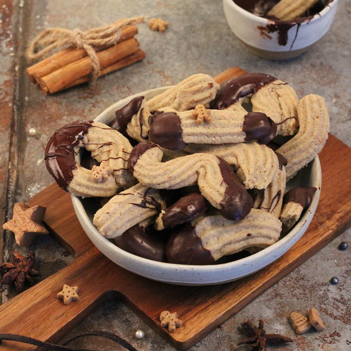 Köstliches Spritzgebäck aus dem Thermomix - Weihnachtsrezept in 'Winterlieblinge' Buch erhältlich im fitgemixt Onlineshop